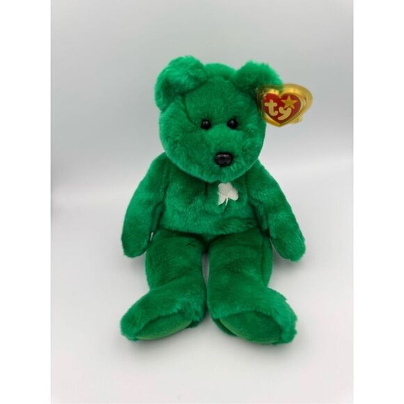 TY Erin Beanie Baby, 1998, Emerald Green, 14″ - Picture 1 of 5